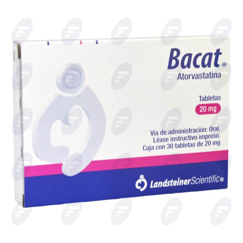 BACAT 20 MG CAJA C/30 TABLETAS