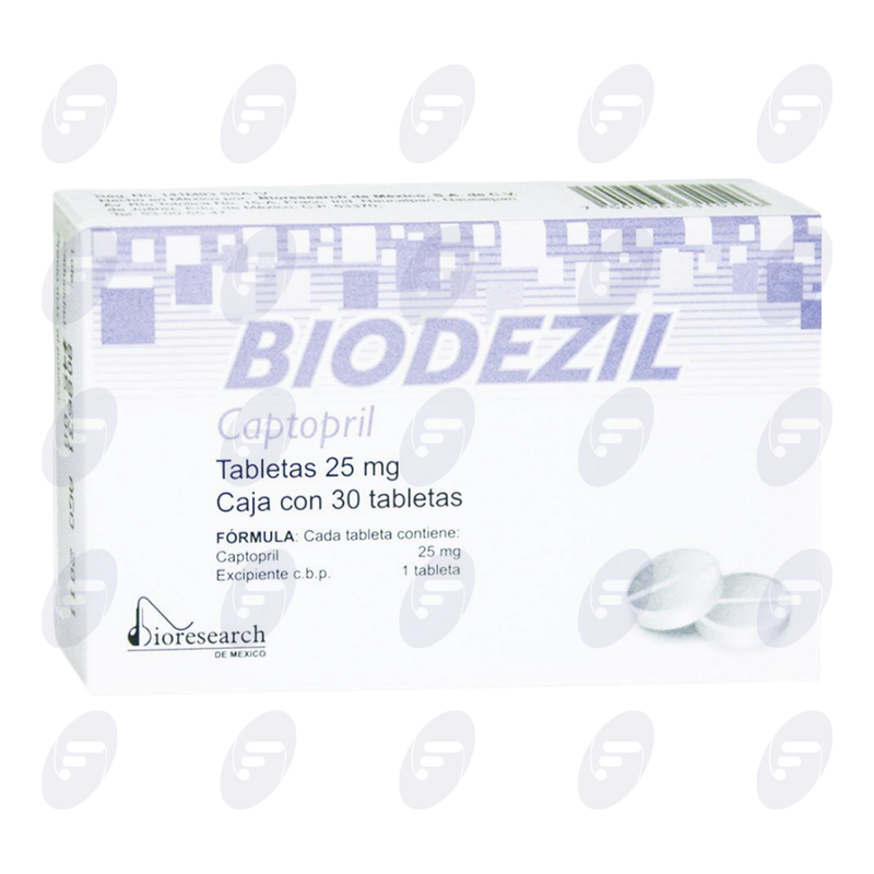 BIODEZIL           25 MG.CAJA C/30 TABS.