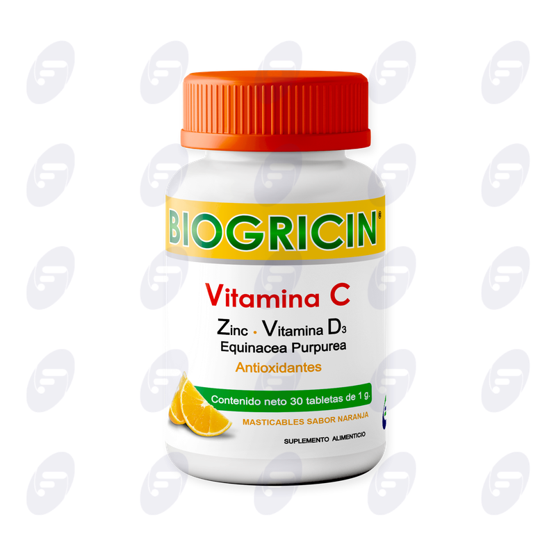 BIOGRICIN 1G FCO C/30 TAB MASTICABLES