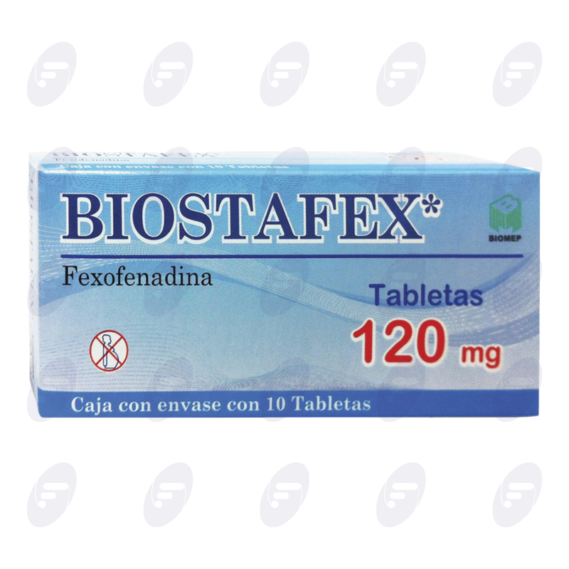 BIOSTAFEX   120 MG.CAJA C/10 TABS.