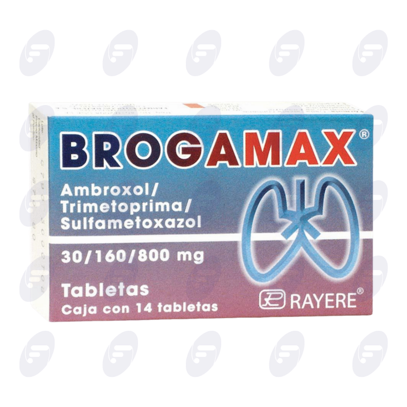 BROGAMAX   30/160/800 MG.CAJA C/14 TABS.