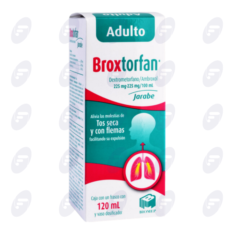 BROXTORFAN ADULTO 225MG/225MG/100ML CAJA C/FCO C/120ML