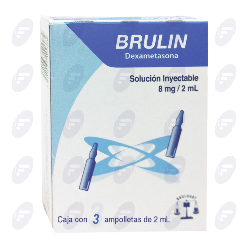 BRULIN/DEXAMETASONA  8 MG.CAJA C/3 AMP.