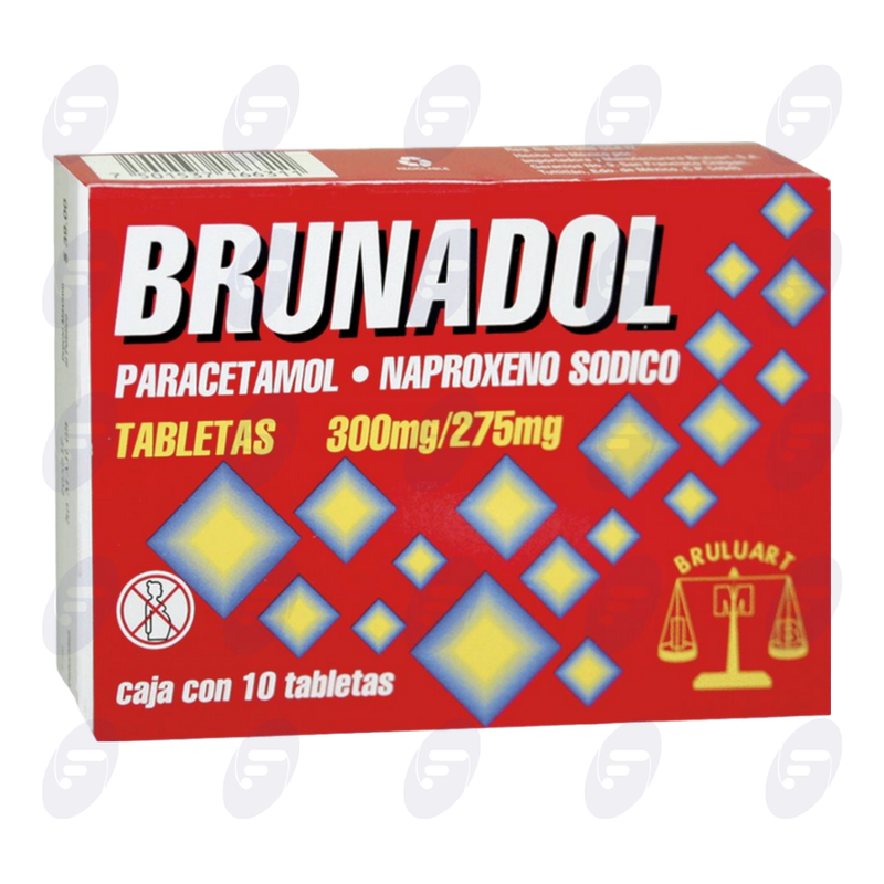 BRUNADOL      275/300 MG.CAJA C/10 TABS.