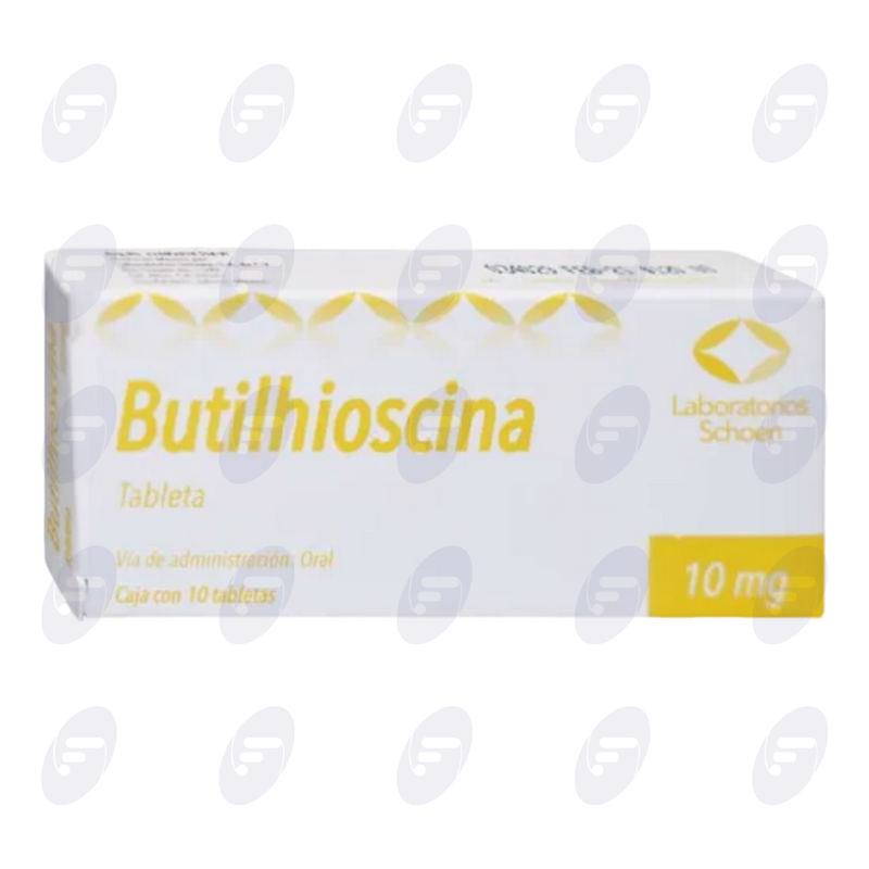 BUTILHIOSCINA 10 MG CAJA C/10 TABLETAS