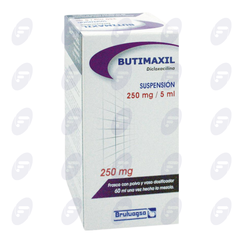 BUTIMAXIL/DICLOXACILINA 250 MG..C/60 SUS