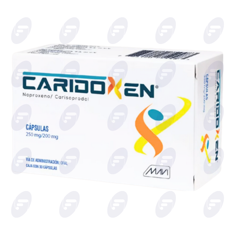 CARIDOXEN 250 /200MG.CAJA C/30 CAPS.