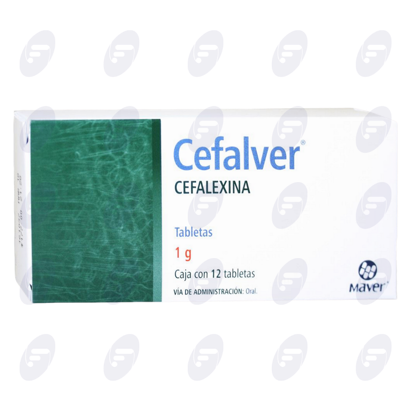 CEFALVER 1 G C/12 TABLETAS