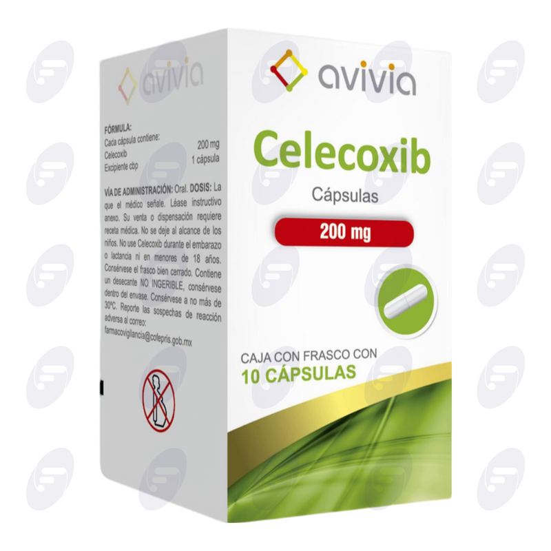CELECOXIB AVI 200 MG CAJA FCO/10 CAPS