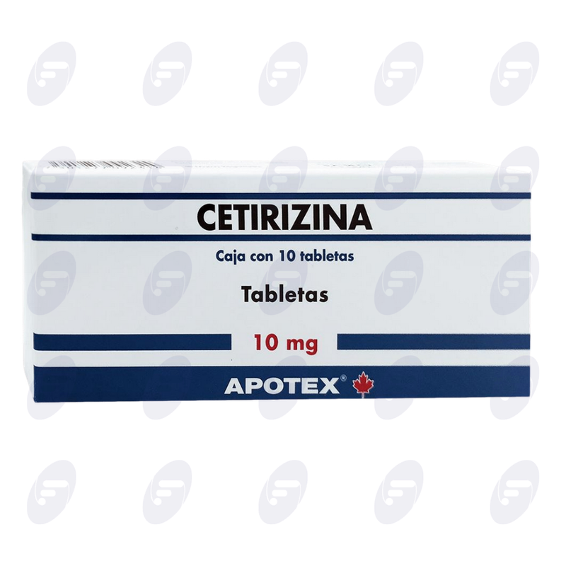 CETIRIZINA  10 MG CAJA C/10 TABS