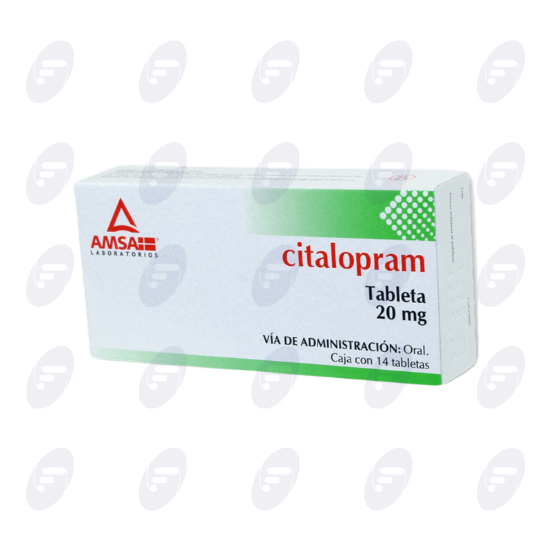 CITALOPRAM 20 MG CAJA 14 TABLETAS