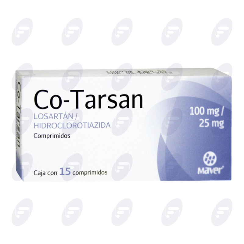 CO-TARSAN 100/25 MG.CAJA C/15 COMP.