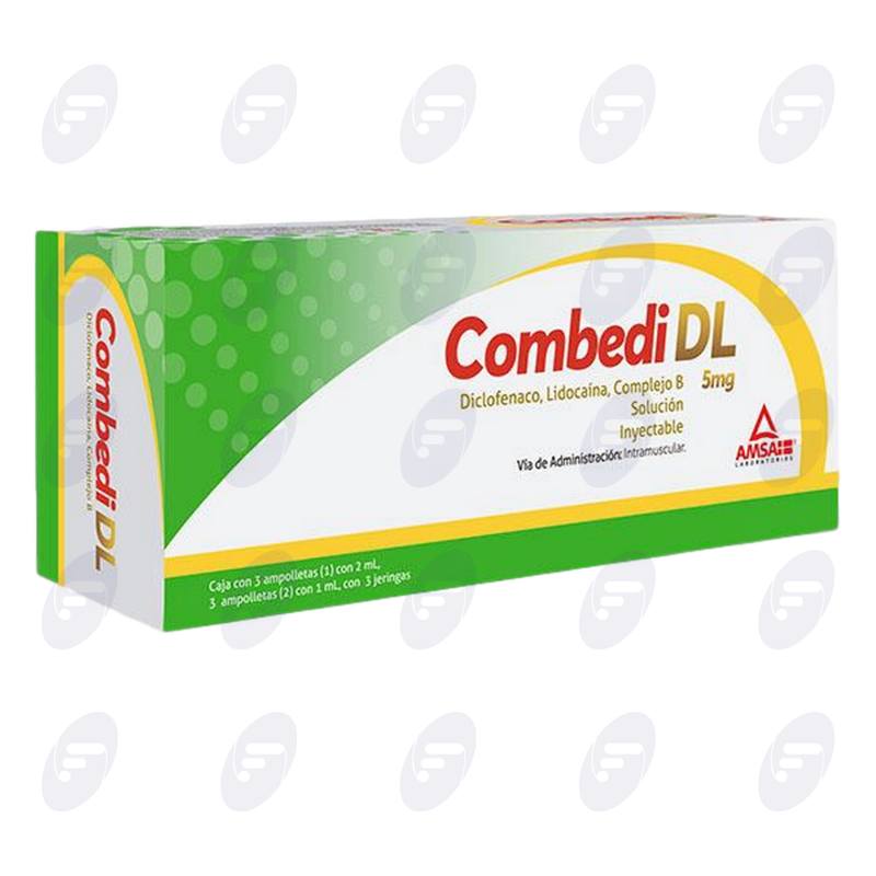 COMBEDI DX CAJA C/3 AMP CON 2ML C/JERING