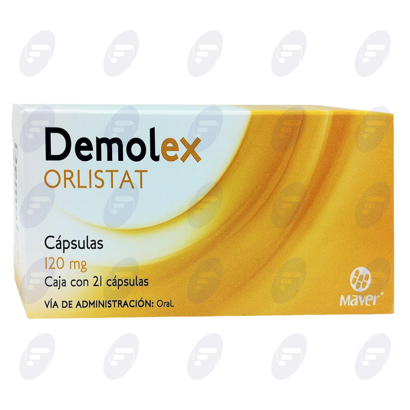 DEMOLEX     120 MG CAJA C/21 CAPS.