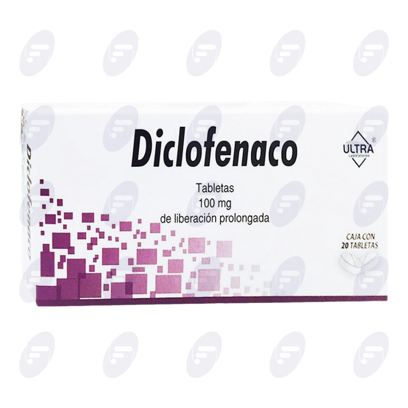 DICLOFENACO ULT 100 MG. CAJA C/20 GR.L N