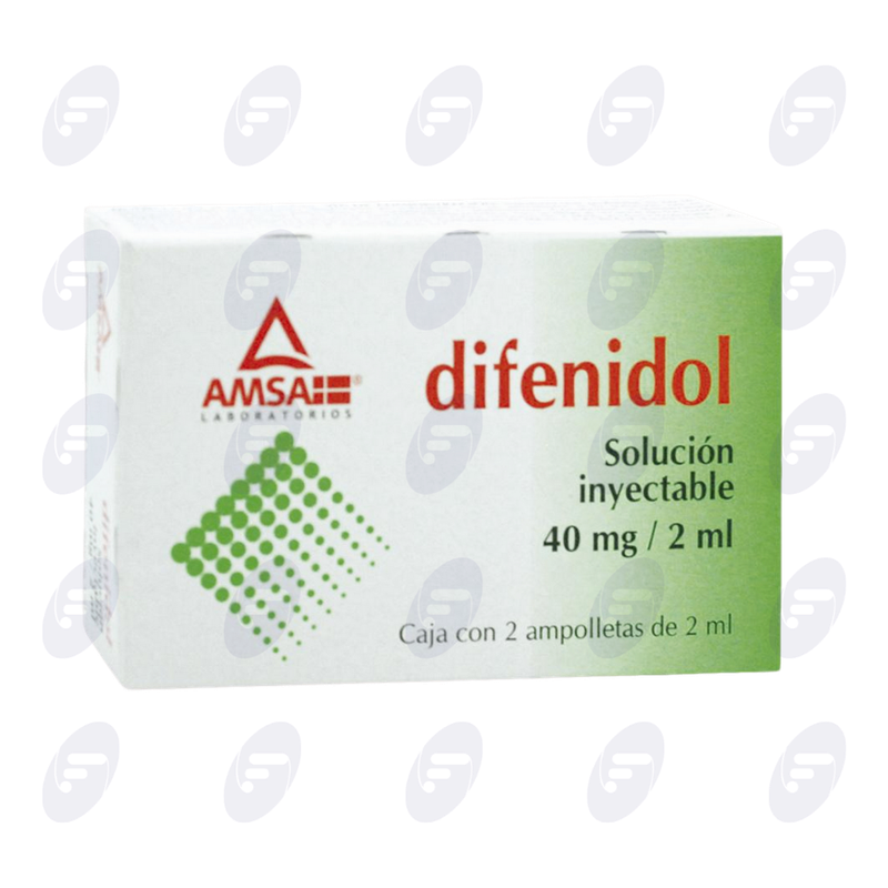 DIFENIDOL  AMSA 40MG/2ML.CAJA C/2 AMP.SO