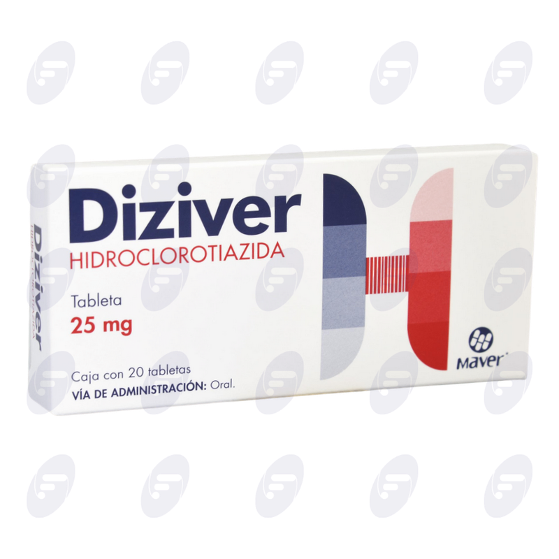 DIZIVER 25 MG CAJA C/20 TABS