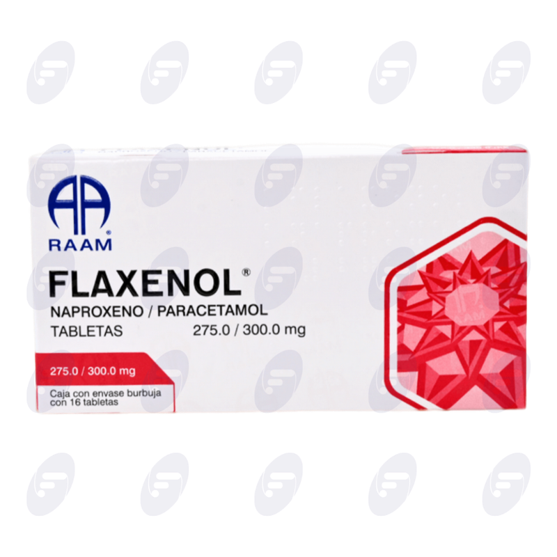 DUET FLEXENOL NF 275/300 MG CAJA C/16 TABLETAS