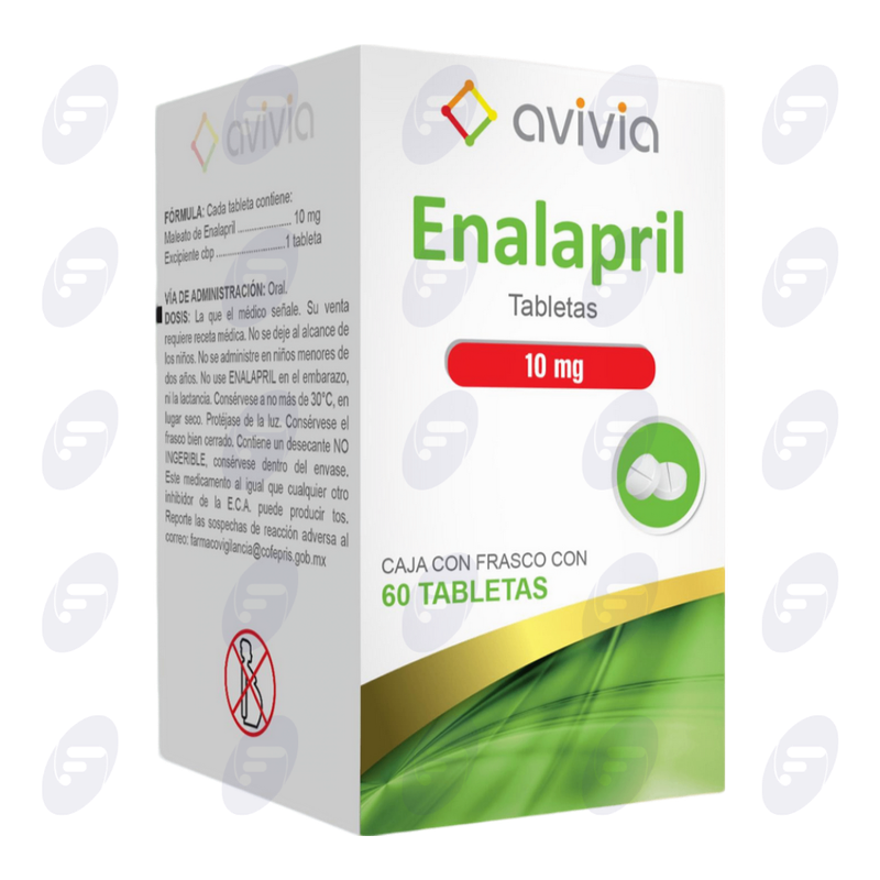 ENALAPRIL  AVI 10 MG CAJA C/60 TABS