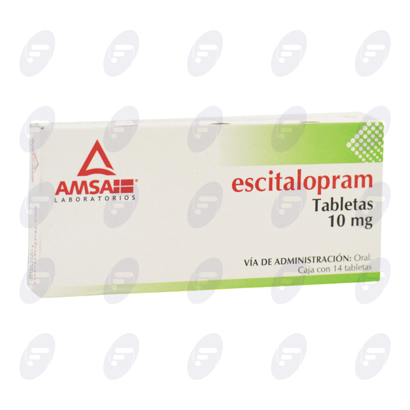ESCITALOPRAM AMSA 10 MG. CAJA C/14 TABS.