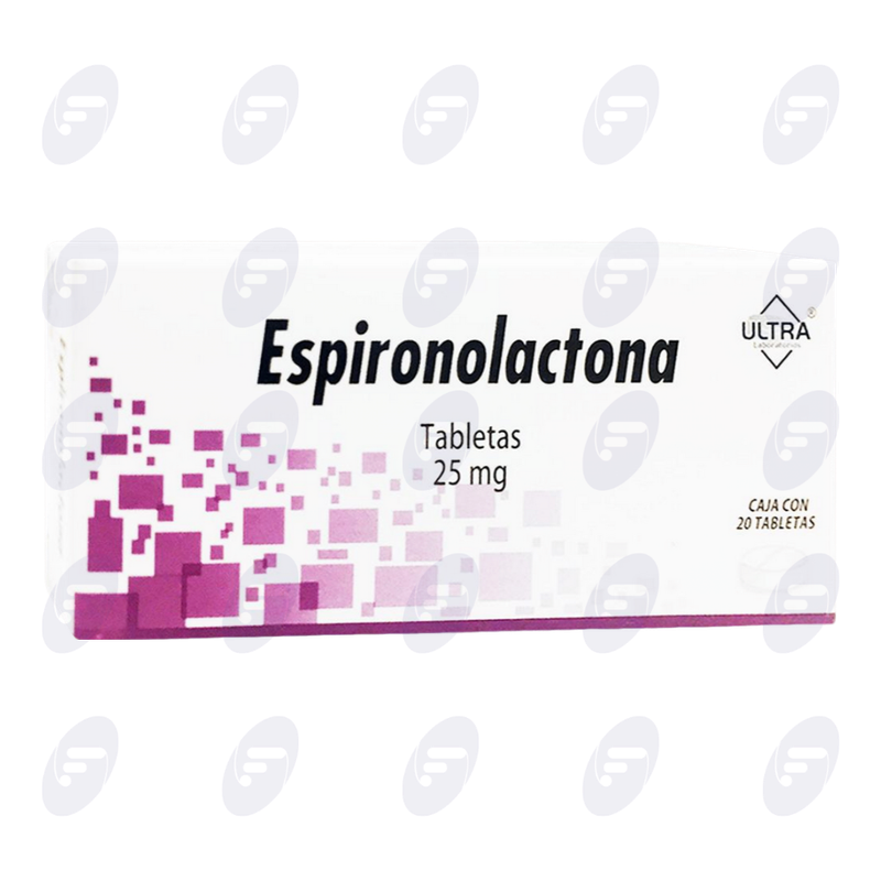 ESPIRONOLACTONA ULT 25 GR CAJA C/20 TAB