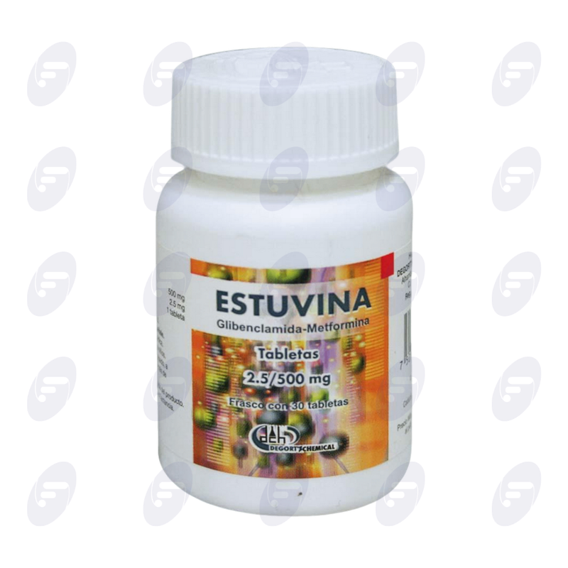 ESTUVINA      500/2.5 MG.FCO.C/30 TABS.
