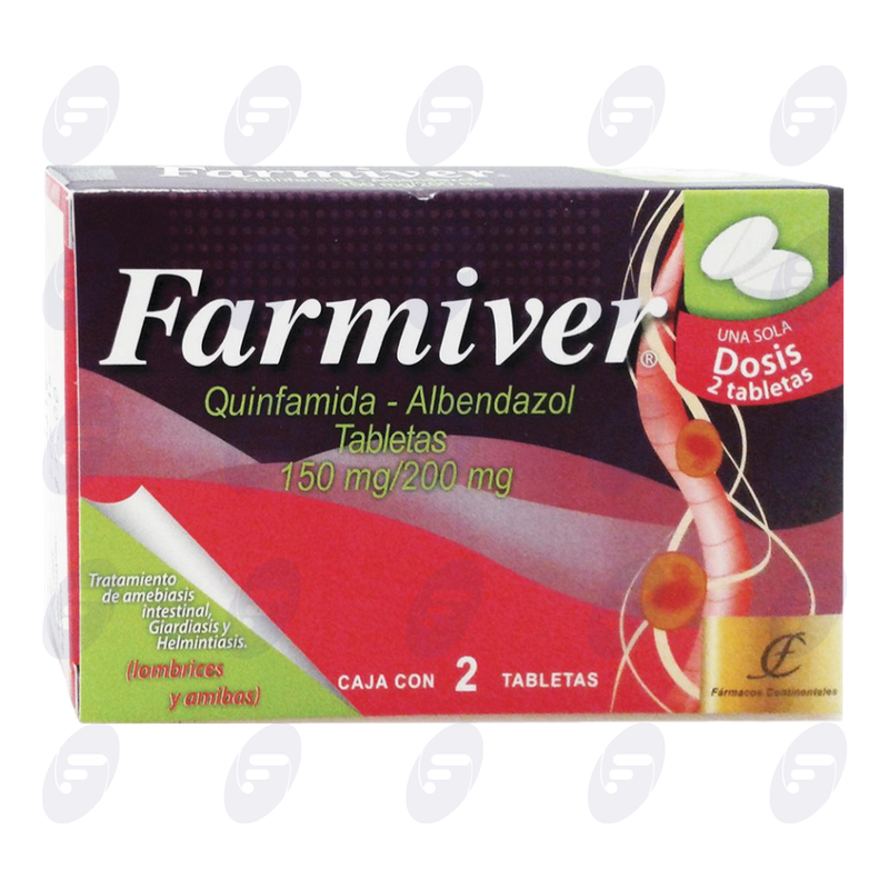 FARMIVER      150/200 MG CAJA C/2 TABS.