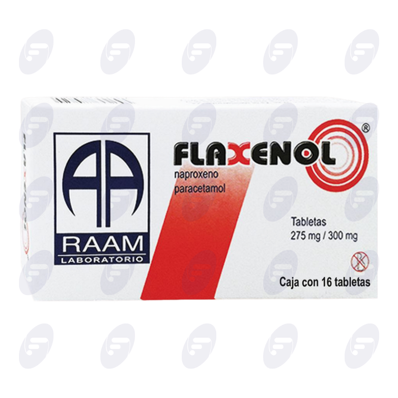 FLAXENOL   275/300 MG.CAJA C/16 TABS.