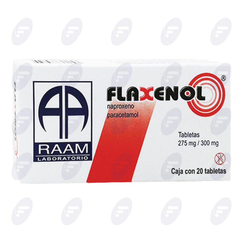FLAXENOL   275/300 MG.CAJA C/20 TABS.