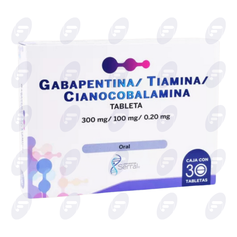 GABAPENTINA/TIAMINA/CIANOCOBALAMINA C/30 TAB