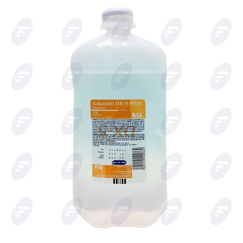 GLUCOSA 5% (DEXTROSA)     FCO.C/1000 ML.