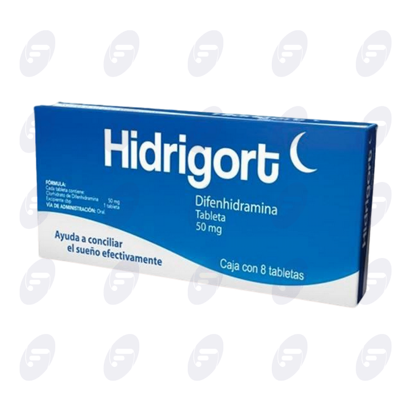 HIDRIGORT 50 MG CAJA C/8 TABLETAS