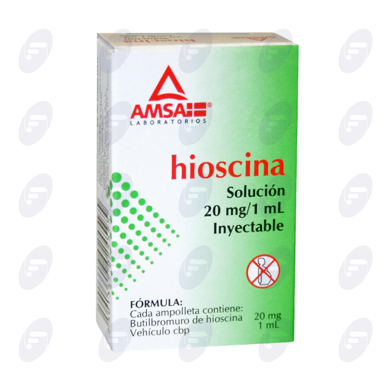 HIOSCINA   20 MG.CAJA C/3 AMP.1 ML.