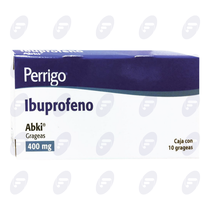 IBUPROFENO (ABKI)   400 MG.CAJA C/10 GRAG.