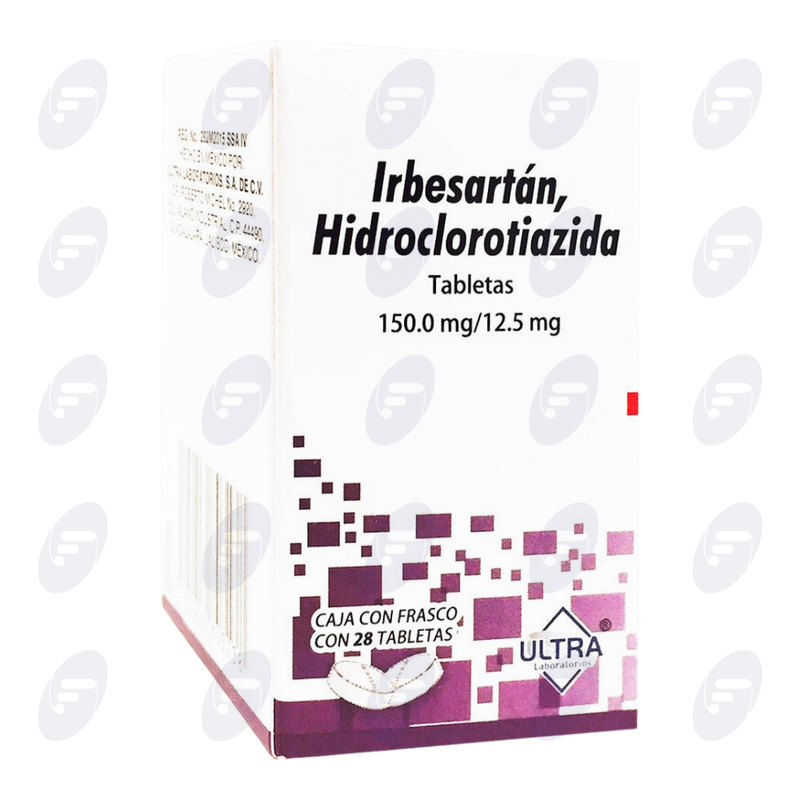 IRBESARTAN, HIDROCLOROTIAZIDA ULTRA 150/12.5 MG C/28
