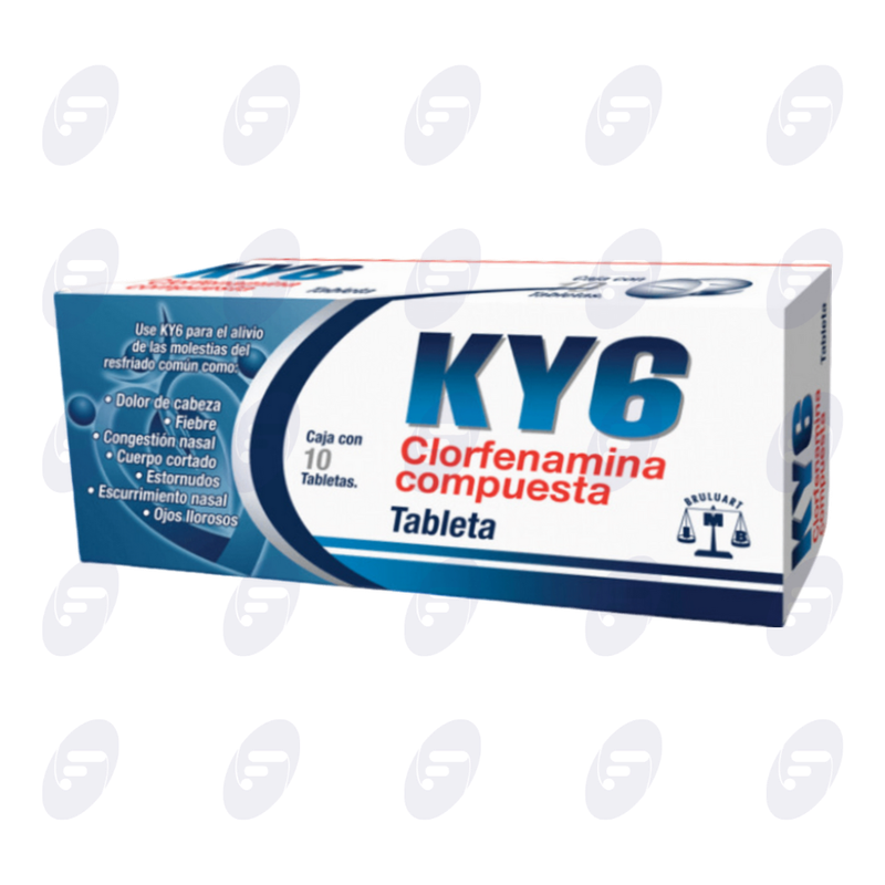 K Y 6         CAJA C/10 TABS. 4/5/25/500