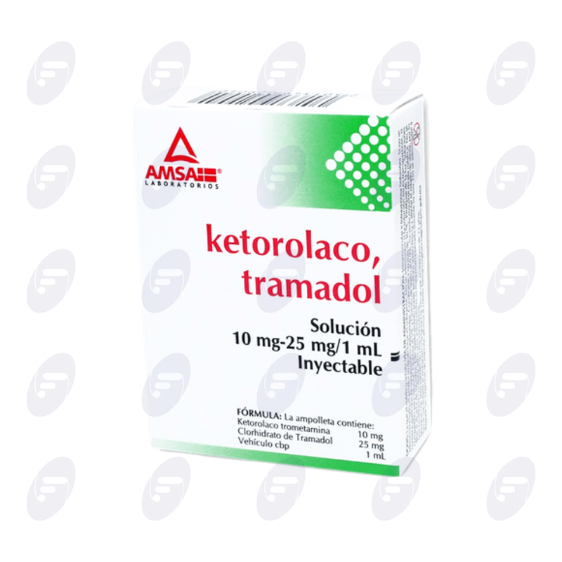 KETOROLACO, TRAMADOL AMSA 10/25MG 1ML INY
