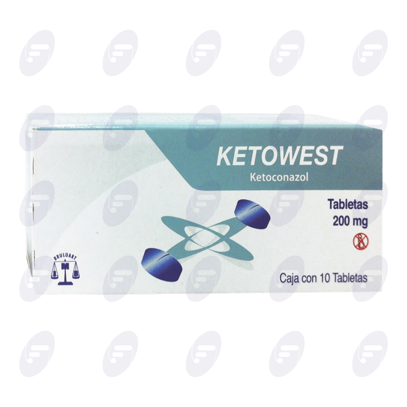 KETOWEST/KETOCONAZOL  200 MG. C/10 TABS.
