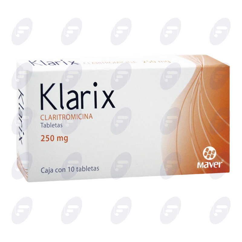 KLARIX            250 MG.CAJA C/10 TABS.