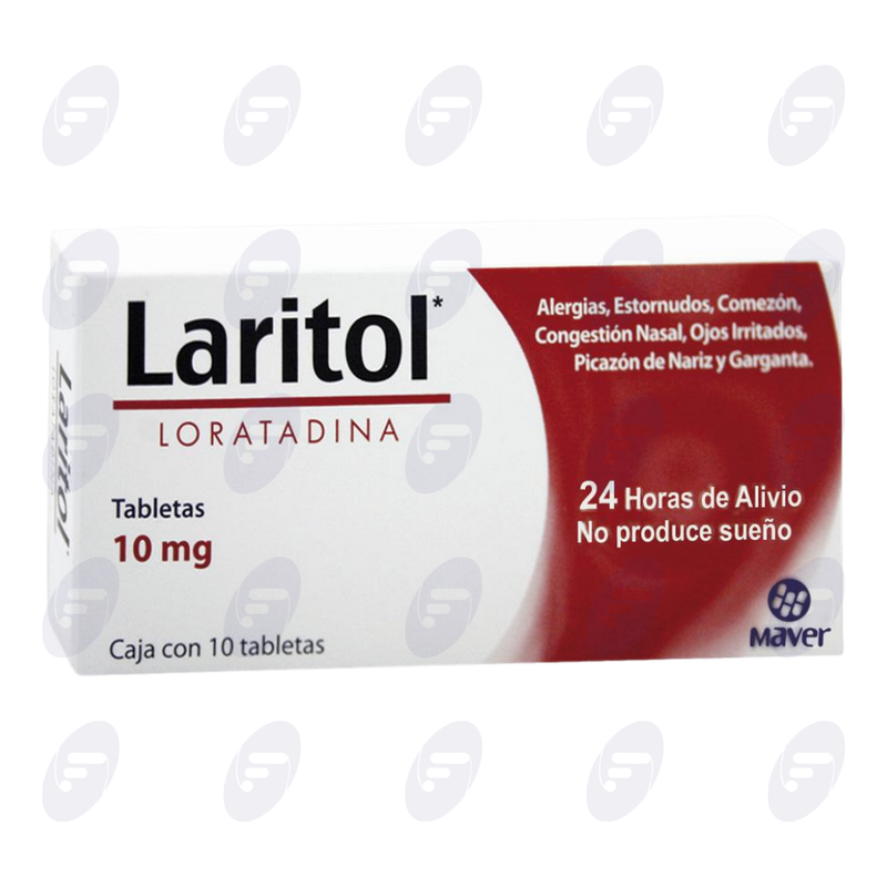 LARITOL            10 MG.CAJA C/10 TABS.