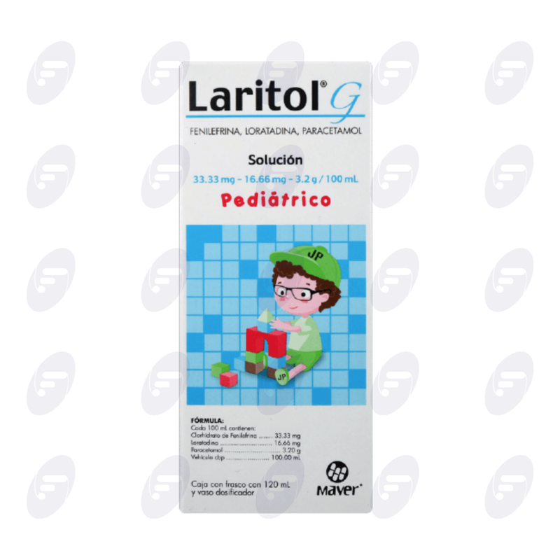 LARITOL G  CAJA C/FCO. 120 ML. SOL.PED.