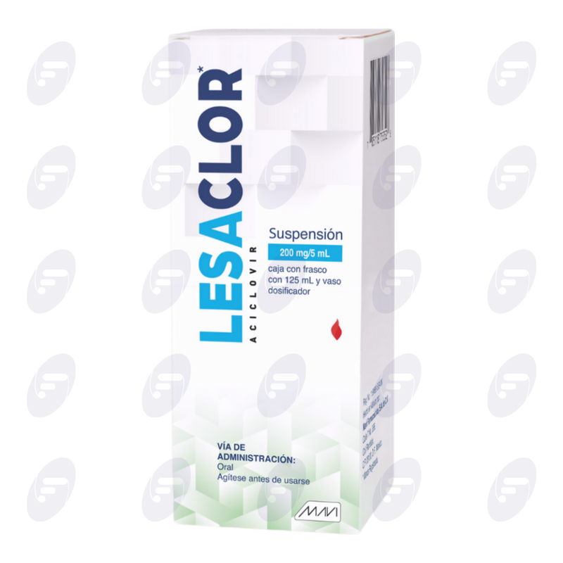 LESACLOR  200 MG/5 ML.CAJA C/125 ML.SUSP