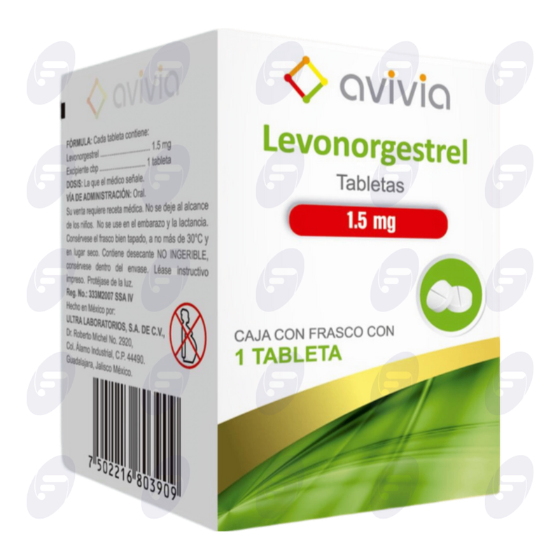 LEVONORGESTREL AVI 1.5MG CAJA FCO C/1TAB