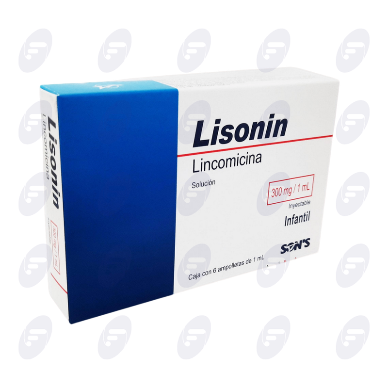 LISONIN INF.   300 MG.CAJA C/6 AMP.1 ML.