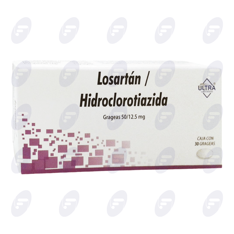 LOSARTAN / HIDROCLORO 50/12.5 MG.C/30 GR