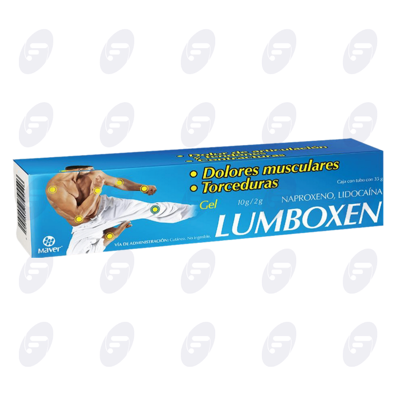 LUMBOXEN GEL 10G/2G TUBO C/35 G AZUL