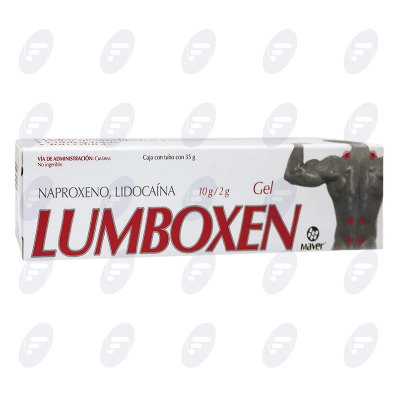 LUMBOXEN GEL 10G/2G TUBO C/35 G ROJO
