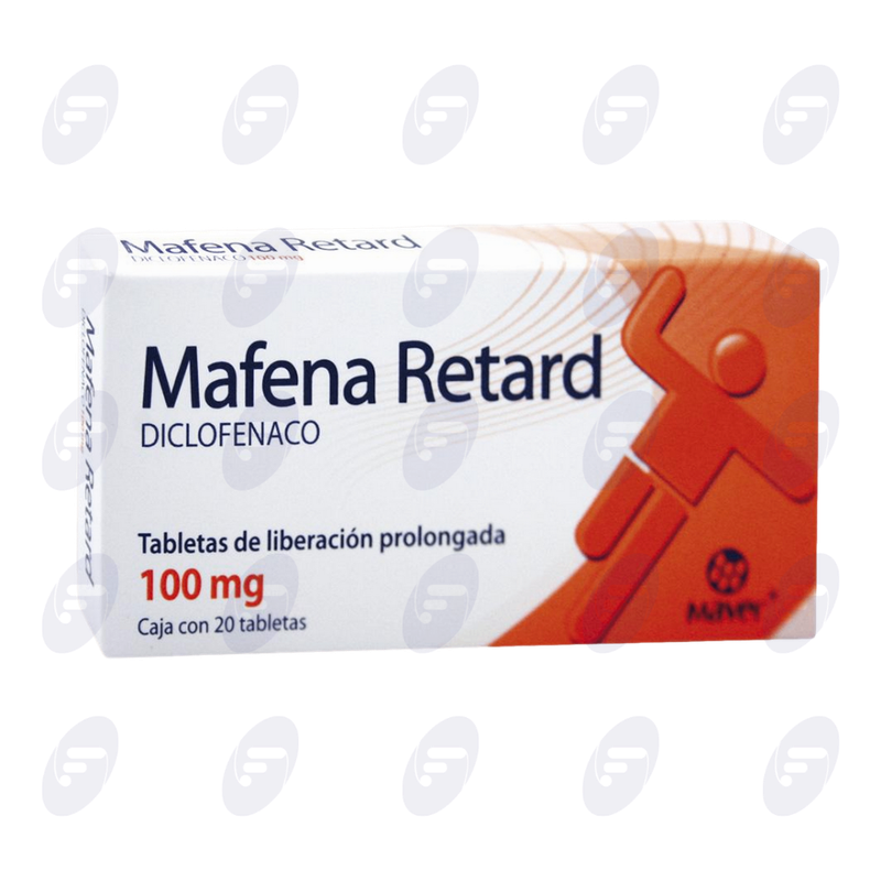 MAFENA RETARD     100 MG.CAJA C/20 TABS.