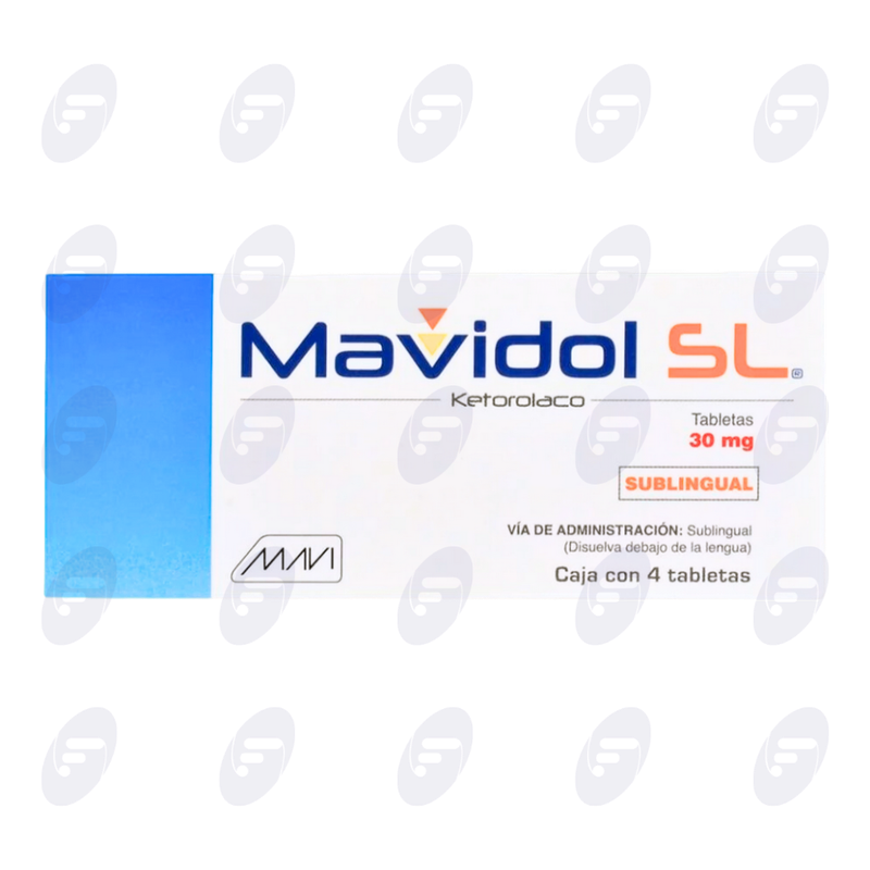 MAVIDOL SL  SUBLING. 30MG CAJA C/4 TABS