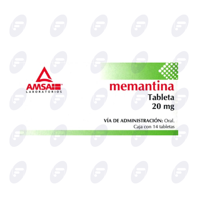 MEMANTINA AMSA 20MG CAJA C/14 TABLETAS